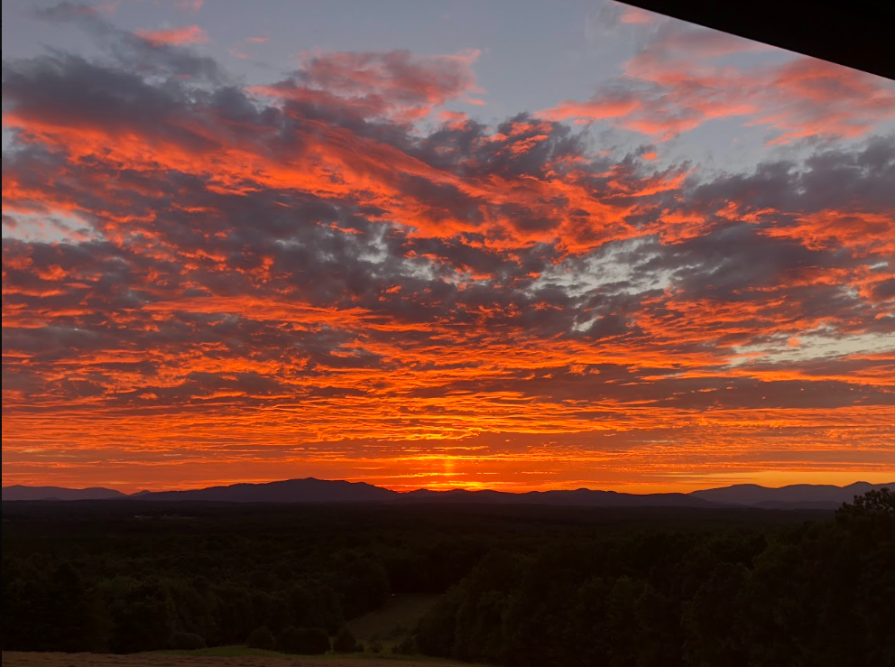 Sunset over the Blue Ridge from Belle View